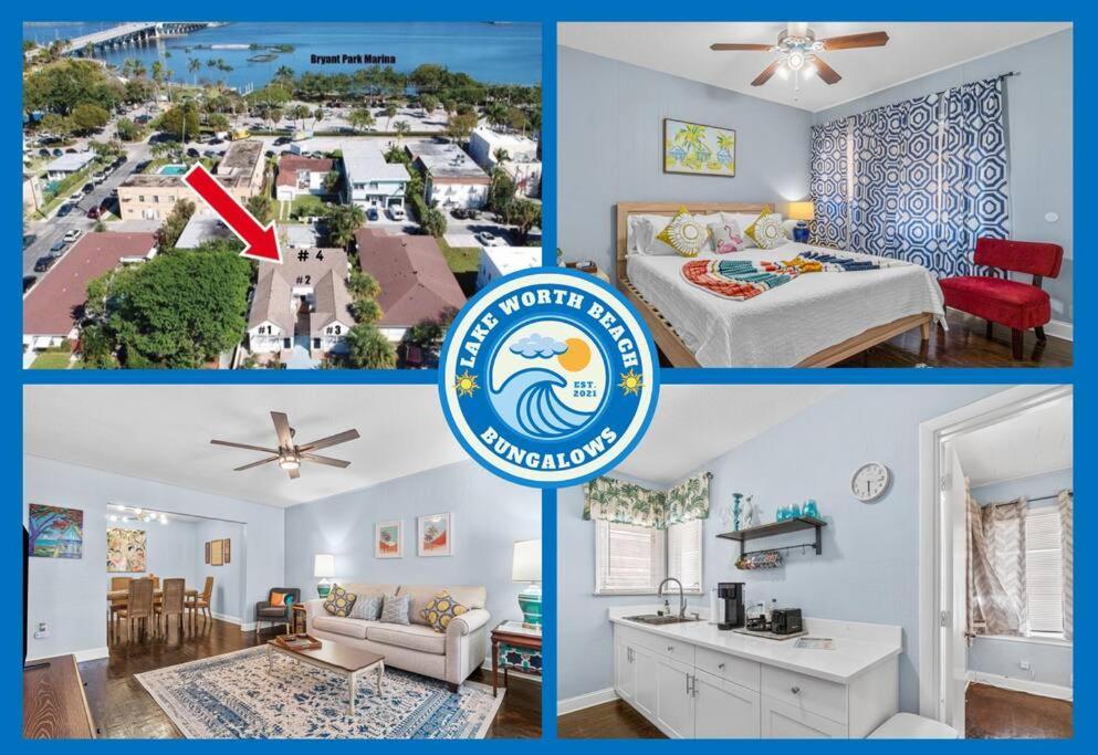 Steps To Beach & Downtown! Spacious Beach Bungalow #2 Lake Worth Beach Dış mekan fotoğraf